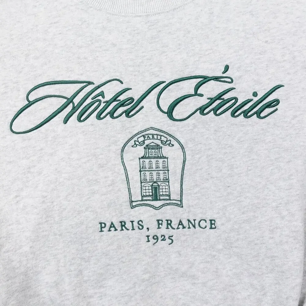 Abercrombie & Fitch Sweatshirt Womens XS Hotel Etoile Paris France 1925 Pullover